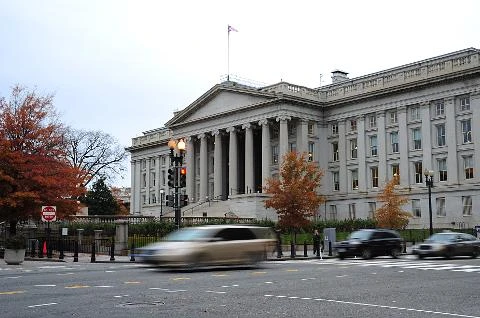 Trụ sở Bộ Tài chính Mỹ ở Washington (Nguồn: AFP)