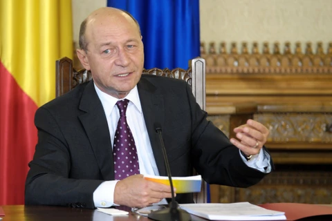 Tổng thống Romania Traian Basescu.