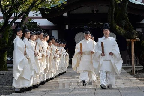 Đền Yasukuni là vấn đề nhạy cảm trong quan hệ giữa Nhật Bản với các nước láng giềng (Nguồn: TTXVN)