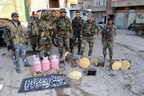 Binh sĩ quân đội Syria (Nguồn: AFP)