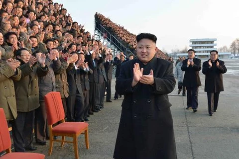 Ông Kim Jong-Un trong một sự kiện tại Triều Tiên hôm 11/2 (Nguồn: KCNA/AFP)
