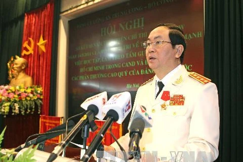 Đại tướng Trần Đại Quang, Ủy viên Bộ Chính trị, Bộ trưởng Bộ Công an. (Ảnh: Doãn Tấn - TTXVN)