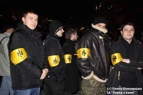 Nga lo ngại biểu tượng phátxít lan tràn tại Ukraine