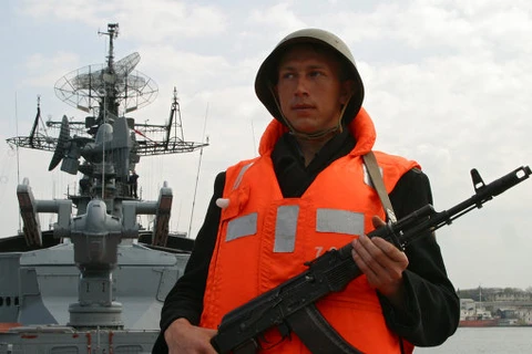 Quân nhân Nga đóng tại Hạm đội Biển Đen ở Crimea (Nguồn: RIA)