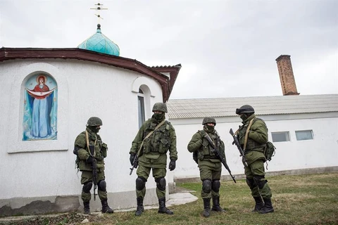 Lực lượng vũ trang thân Nga ở Crimea (Nguồn: AFP)