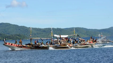 Tàu cá Philippines ở Biển Đông (Nguồn: AFP)