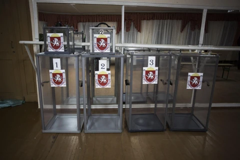 Các hòm phiếu ở Crimea đã sẵn sàng (Nguồn: AFP)