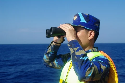 Cảnh sát biển Việt Nam kiên cường bám biển giữ vững chủ quyền Tổ Quốc. (Nguồn: TTXVN)