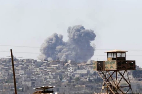 Mỹ-Jordan không kích đẩy lùi IS ở thị trấn biên giới Kobani
