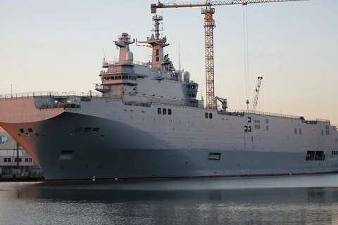 Pháp sẽ bàn giao tàu chiến Mistral cho Nga vào ngày 14/11
