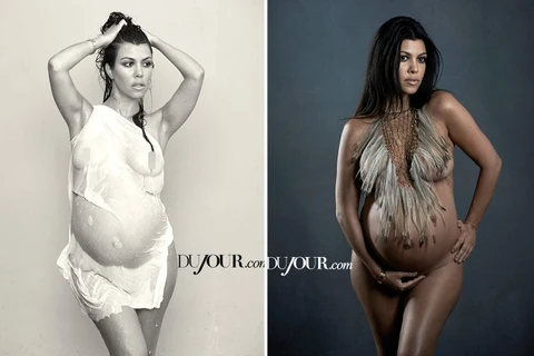 Tới lượt chị gái của Kim Kardashian khỏa thân trên bìa tạp chí