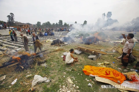 Động đất ở Nepal: Số người chết đã tăng lên tới 3.617 nạn nhân