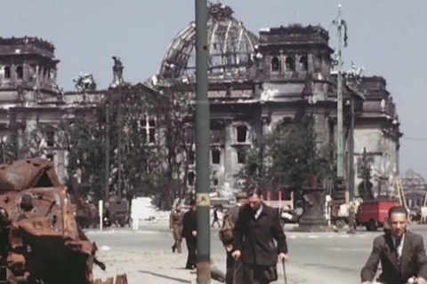 [Video] Đoạn phim màu hiếm hoi về Berlin 2 tháng sau Thế chiến II