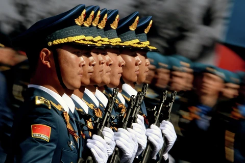 Lính Trung Quốc cũng duyệt binh mừng Ngày chiến thắng Phátxít ở Nga