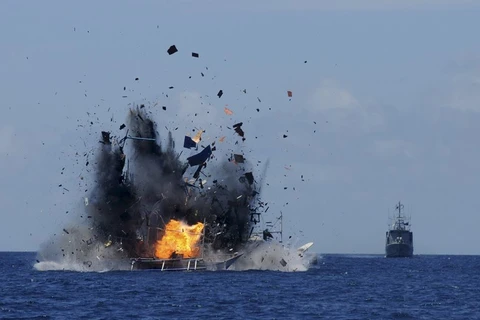 Trung Quốc nổi giận vì lần đầu bị Indonesia đánh chìm tàu