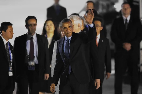 Tổng thống Hoa Kỳ Obama đã tới Nhật sau khi rời Việt Nam