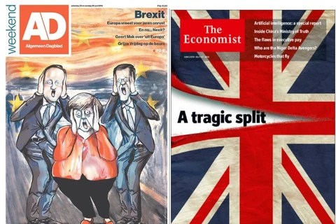 [Photo] Những trang bìa báo ấn tượng về sự kiện Brexit