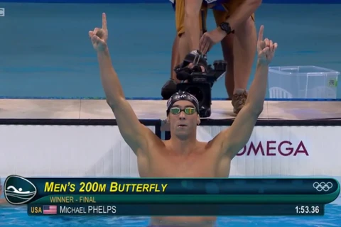 Phelps tiếp tục giành huy chương vàng Olympic 2016. (Nguồn: BCC)