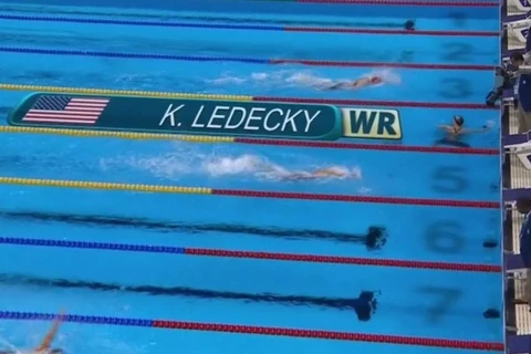 Olympic Rio: Nữ kình ngư Mỹ Ledecky bỏ cách đối thủ một vòng bể