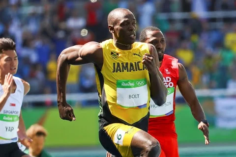 "Tia chớp" Usain Bolt chào sân thành công ở Olympic Rio