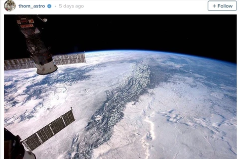 Vẻ đẹp mê hồn của Trái đất nhìn từ trạm vũ trụ quốc tế ISS