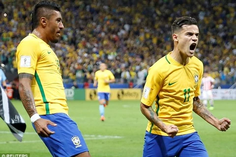 Đè bẹp Paraguay 3-0, Brazil gần như đã nắm vé dự World Cup 2018
