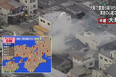 Video khoảnh khắc xảy ra động đất ở Nhật Bản khiến 2 người chết