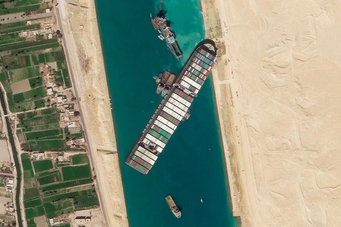 [Timeline] Toàn cảnh vụ siêu tàu Ever Given mắt kẹt ở kênh đào Suez