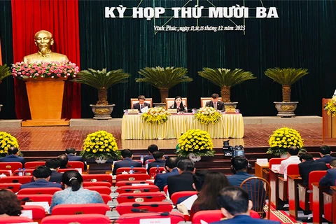 Kỳ họp thứ 13 Hội đồng Nhân dân tỉnh Vĩnh Phúc (Nguồn: Cổng thông tin tỉnh Vĩnh Phúc)