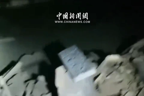 Video hiện trường vụ động đất ở Trung Quốc khiến hơn 100 người thiệt mạng