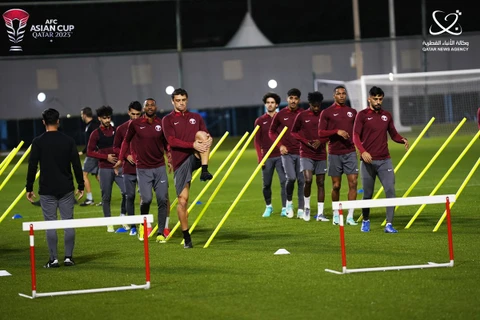 Đội tuyển Qatar sẽ giành vé sớm nếu thắng Tajikistan (Nguồn: Qatar News Agency)