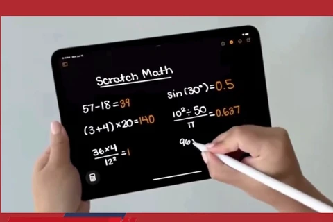 Tính năng làm toán siêu việt của Apple Intelligence trên iPad