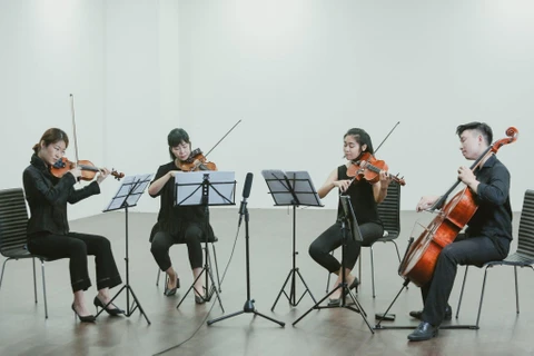 Tứ tấu dây Glanz String Quartet sẽ có buổi biểu diễn miễn phí tại Trung tâm Giao lưu Văn hóa Nhật Bản. (Ảnh: BTC)