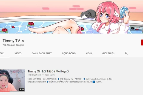Kênh YouTube Timmy TV đã ẩn toàn bộ nội dung nhảm nhí, có hại cho trẻ em. (Ảnh chụp màn hình)