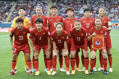 Thành công của Đội tuyển Bóng đá Nữ tiếp tục được lựa chọn là một trong 10 sự kiện tiêu biểu của ngành Văn hóa, Thể thao và Du lịch năm 2023. (Ảnh: CTV/Vietnam+)