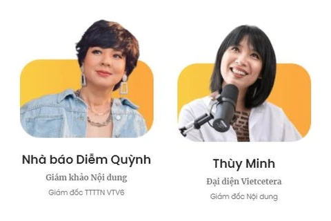 MC Diễm Quỳnh, Giang Ơi và Thùy Minh VJ cùng tìm kiếm podcast ấn tượng