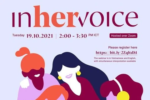 Chương trình tọa đàm trực tuyến ''In her voice'' của UNESCO. (Ảnh: UNESCO)
