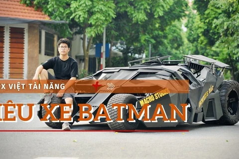 9X Việt chế tạo xe điện Batman chạy tốc độ tối đa 100km/h. (Ảnh: NVCC)