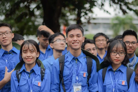 Thanh niên mang sức mạnh và tinh thần của khát vọng, đoàn kết, bản lĩnh, tiên phong, sáng tạo. (Ảnh minh họa: PV/Vietnam+)