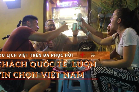 Du lịch trên đà hồi phục, Việt Nam là điểm đến yêu thích của quốc tế. (Ảnh: Minh Anh/Vietnam+)