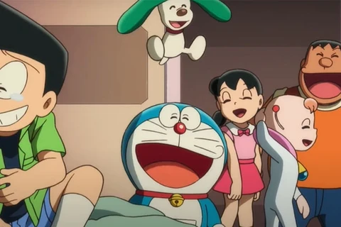 Phim ''Doraemon: Nobita và cuộc chiến vũ trụ tí hon'' đứng đầu bảng xếp hạng doanh thu cuối tuần. (Ảnh: CGV)
