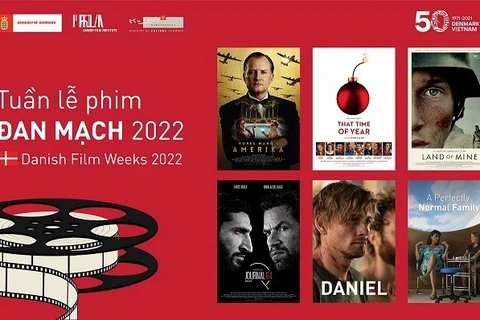 Hình ảnh quảng bá cho 6 tác phẩm sẽ được chiếu trong Tuần phim Đan Mạch 2022. (Ảnh: Đại sứ quán Đan Mạch)