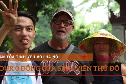 Lan tỏa tình yêu với Hà Nội bằng các tour du lịch '0 đồng' (Ảnh: Minh Anh/Vietnam+)