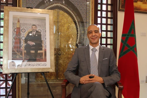 Đại sứ Vương quốc Maroc tại VN: Chúng tôi tin vào giấc mơ chiến thắng. (Ảnh: Minh Anh/Vietnam+)