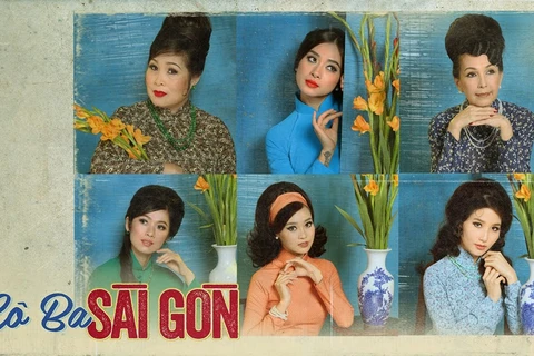Áo dài thập niên 60 bất ngờ trở lại thành ''mốt'' sau thành công của ''Cô Ba Sài Gòn.'' (Ảnh: ĐPCC) 