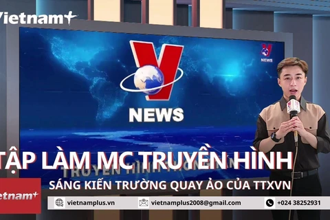 Hội báo toàn quốc 2023: Điểm nhấn báo chí sáng tạo của TTXVN. (Ảnh: Minh Anh/Vietnam+)
