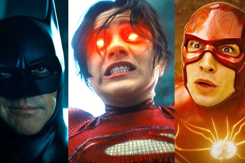 Batman, Supergirl và anh hùng tia chớp trong phim ''Flash'' (2023). (Ảnh: Warner Bros.)