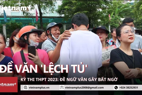 Thi THPT 2023: Đề văn 'lệch tủ,' gây bất ngờ hai lần cho nhiều sỹ tử. (Ảnh: Minh Anh/Vietnam)