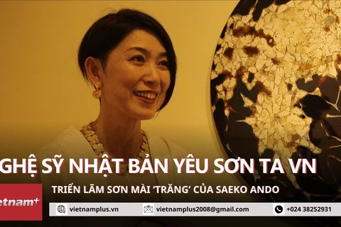 Triển lãm Trăng của Saeko Ando: Khi họa sỹ Nhật yêu mến sơn mài Việt