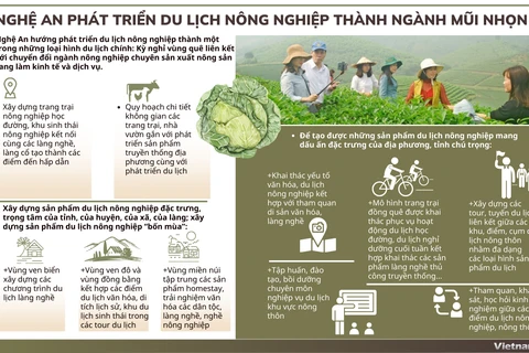 Nghệ An phát triển du lịch nông nghiệp thành ngành mũi nhọn